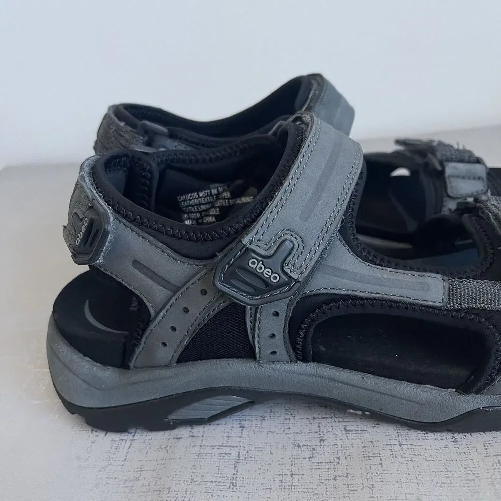 ABEO Cayucos Men's Sandals Size 8 N  B.I.O. System Adjustable Sport Comfort Open